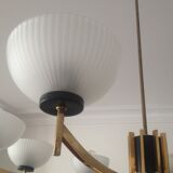 8-branch Italian design 60s chandelier