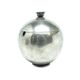 Mid-century modern sugar bowl, silver-plated brass, HEFRA, Poland, 1960s