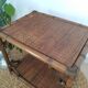 Vintage rattan side table