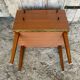 Antique Nightstand Scandinavian Wood Drawer + Vintage Case #E287