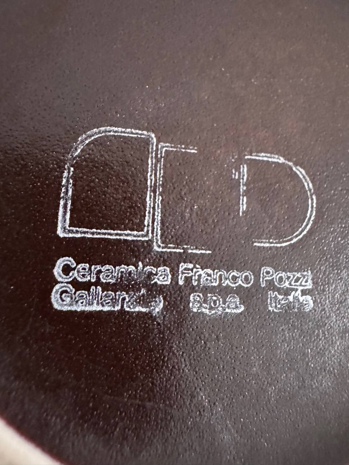 Pichet, vase vintage en grès texturé par Franco Pozzi