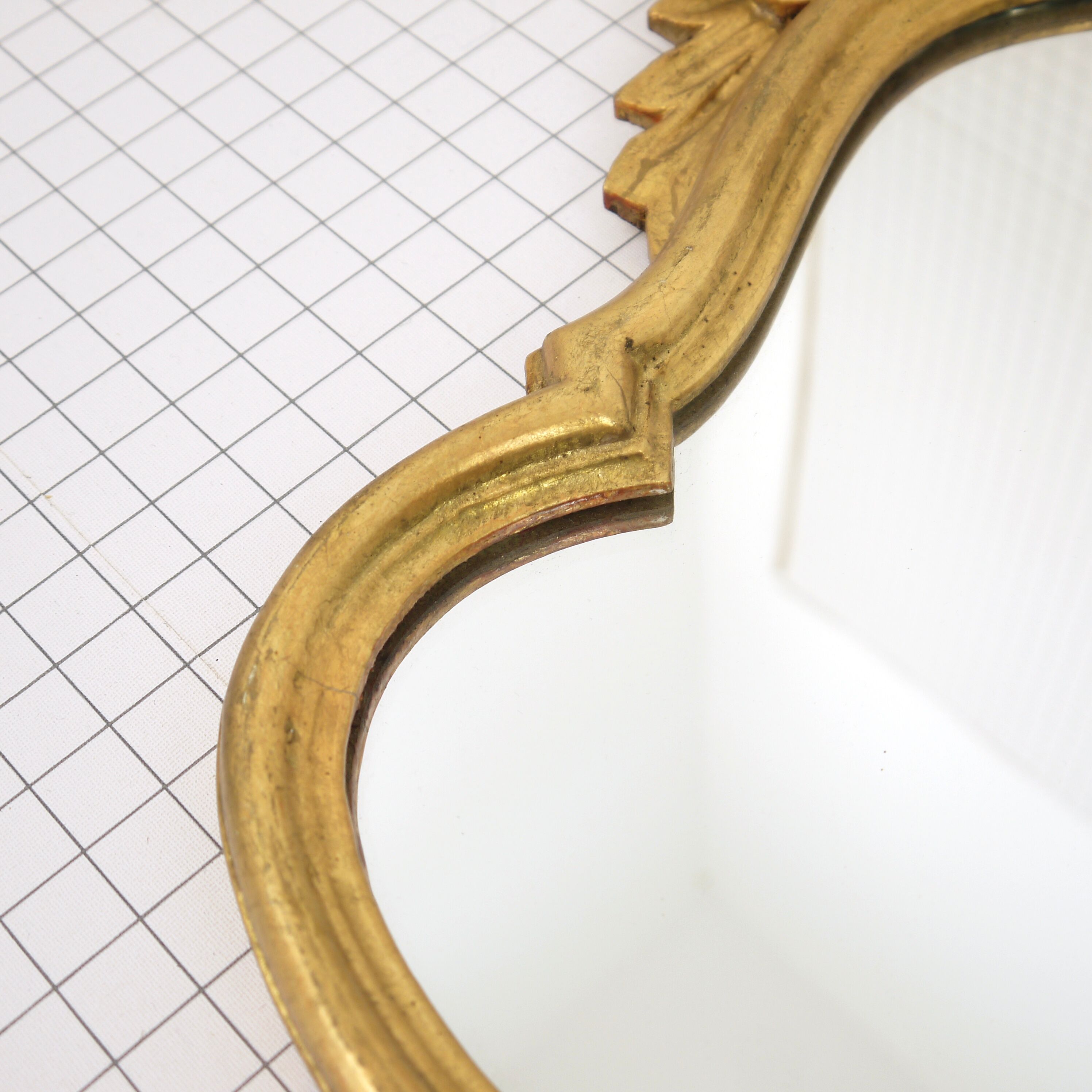 Gilded wood mirror 67x42cm