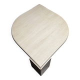 Travertine coffee table