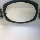 Veca mirror and 2 matching Veca wall lights made in Italy