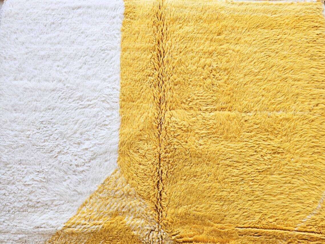 Beni Ourain rug, handmade wool rug 150/250cm