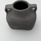 Black stoneware vase