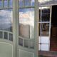 4 Art Nouveau partition doors + transom