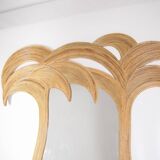 Rattan “palm trees” mirror