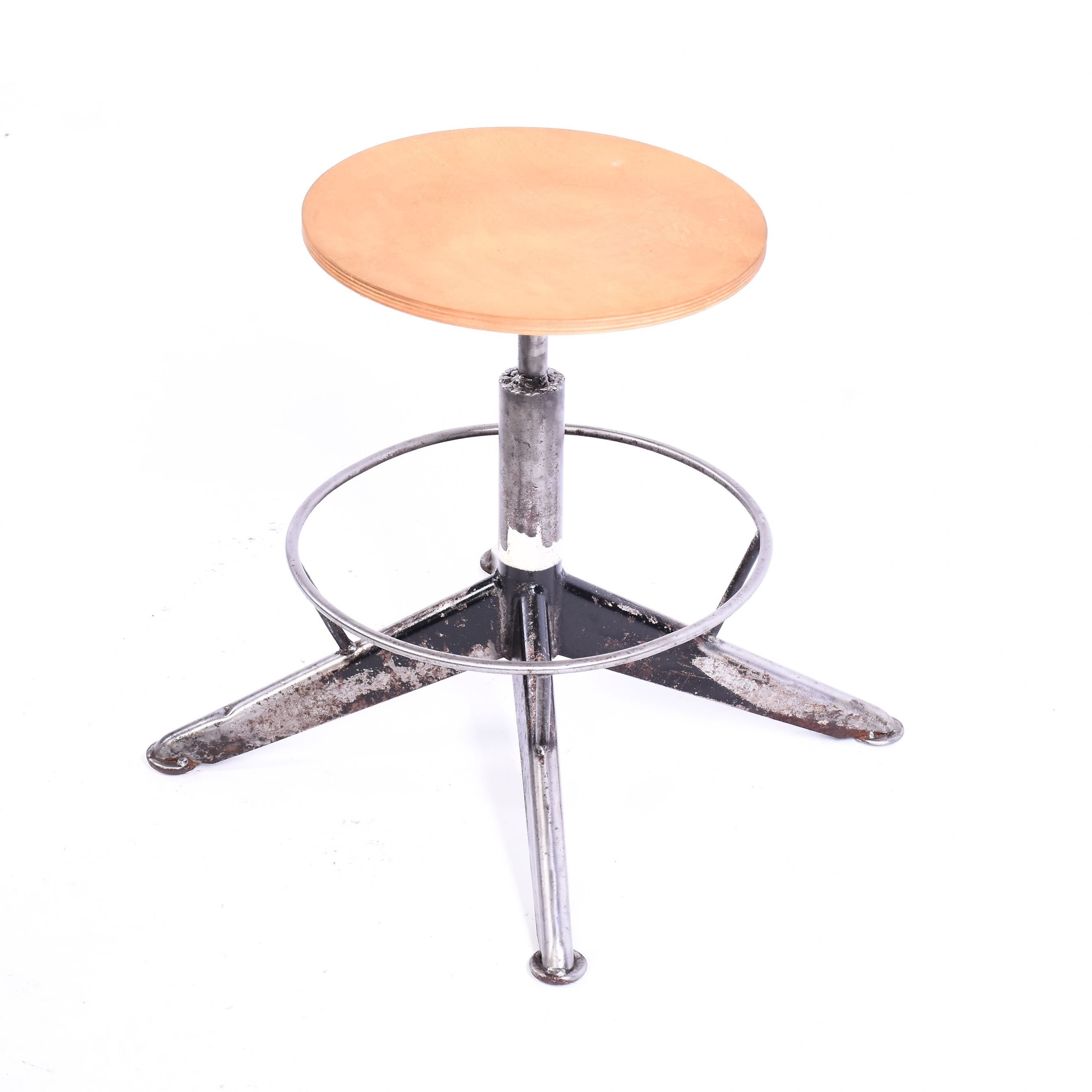 Vintage steel stool