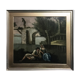 Ancient painting "The Romantic Rendezvous" by an unknown artist.