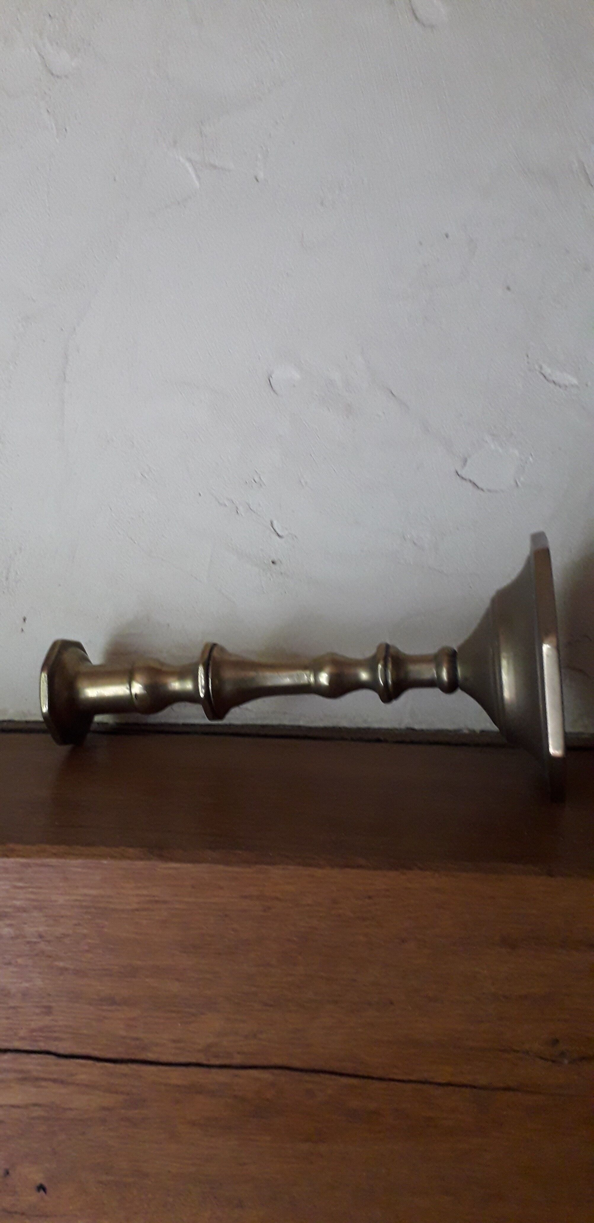 Old copper candle holder