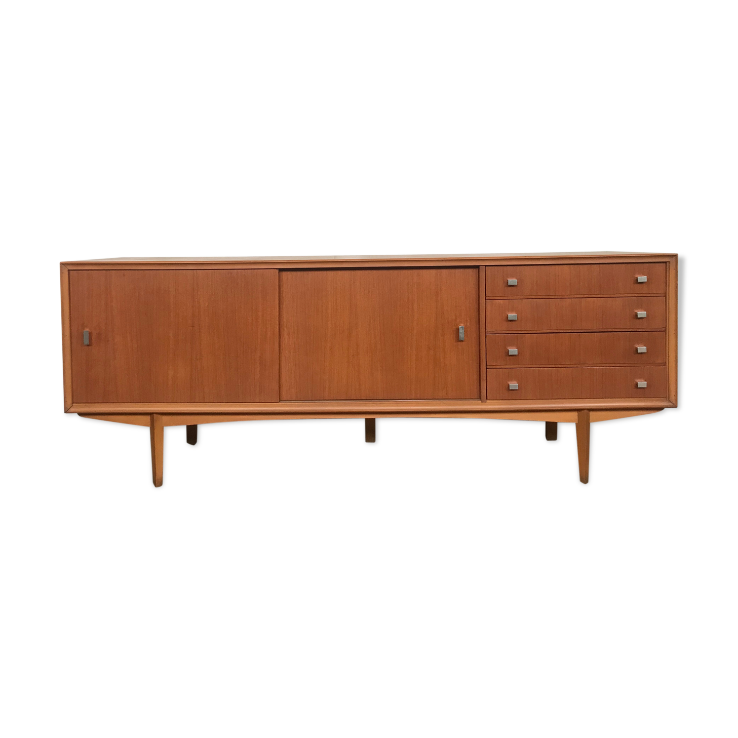Scandinavian enfilade, 1950 design, vintage teak