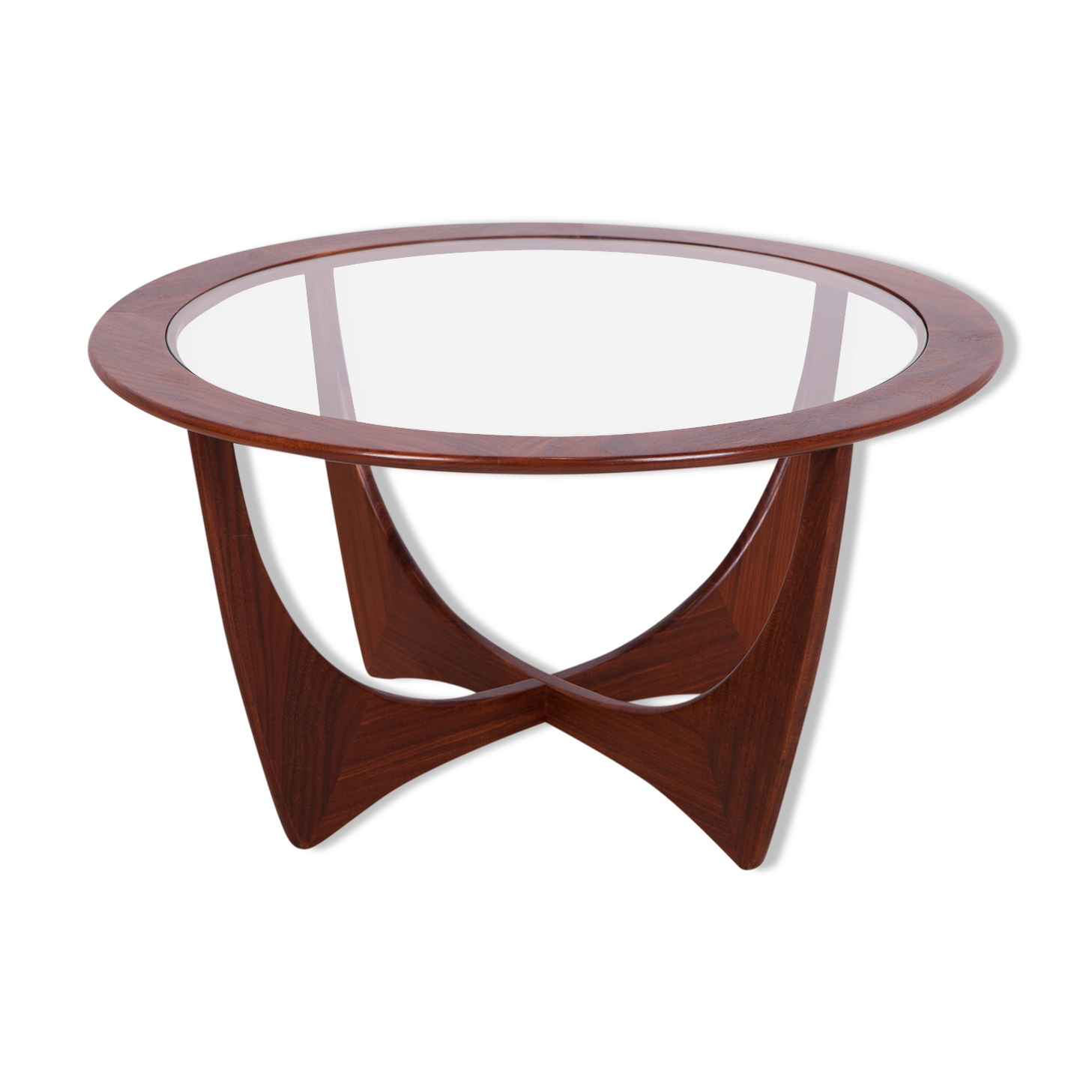 Round teak Astro coffee table by Victor Wilkins for G-Plan, 1950