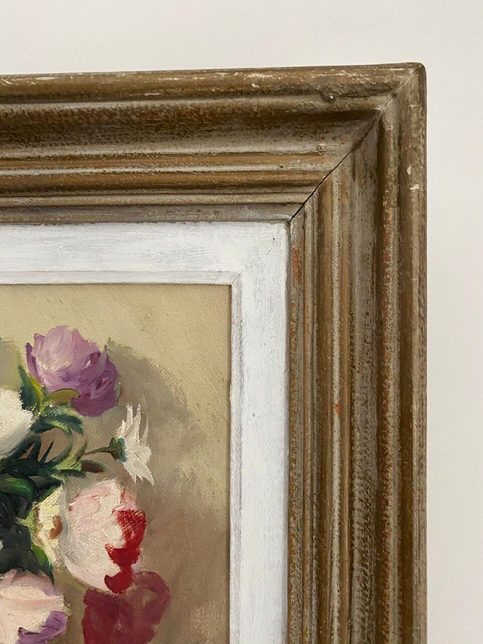 Painting, still life with wildflowers by surgeon 20th century