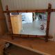Miroir bambou ancien vintage
