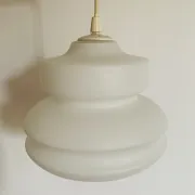 Vintage suspension in white opaline – Scandinavian design