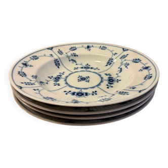 Lot 4 Heinrich Villeroy and Boch Amalienburg echt Kobalt plates in perfect condition