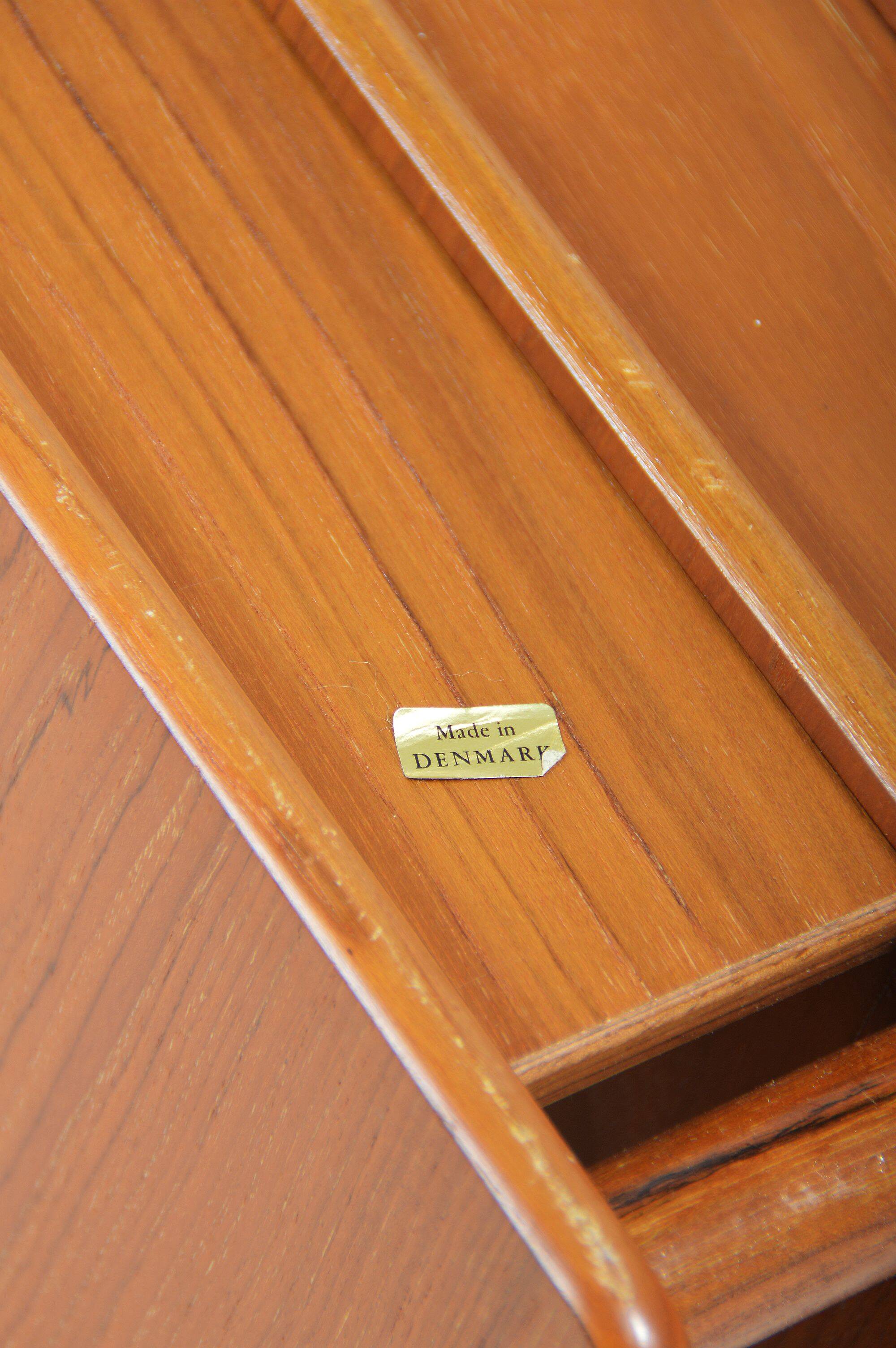 Danish magazine holder in solid teak, 1970s