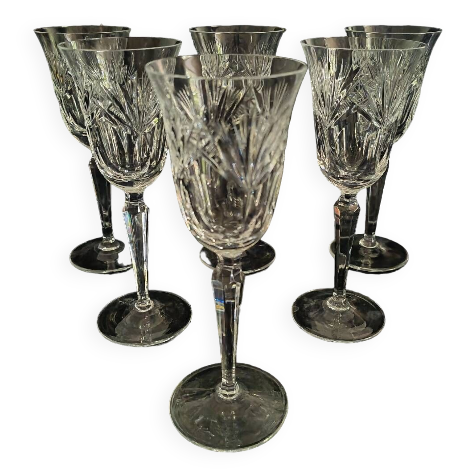 Cut Champagne flutes