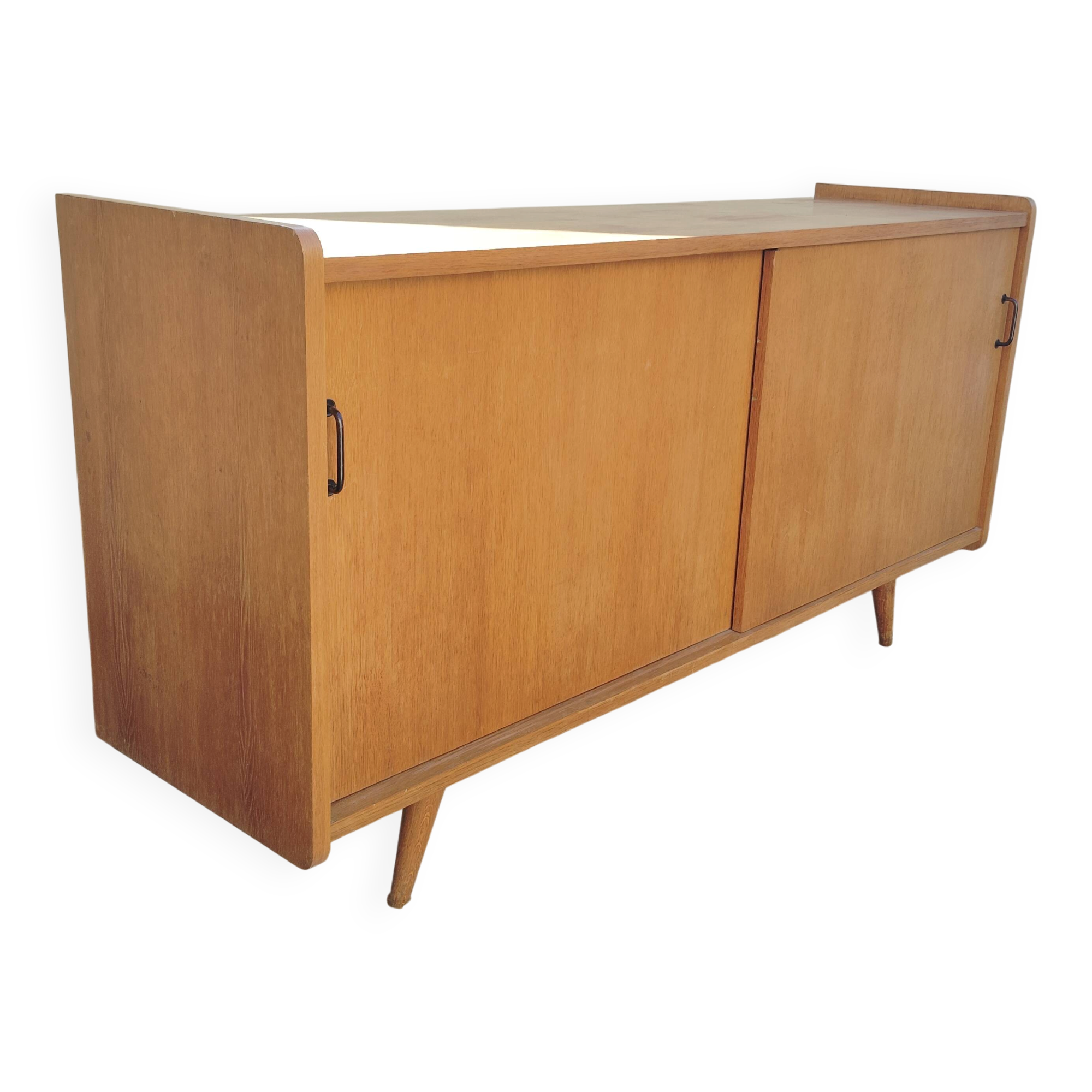 Low buffet / Vintage Scandinavian sliding sideboard
