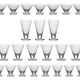 30 verres en cristal gravé à l'acide baccarat