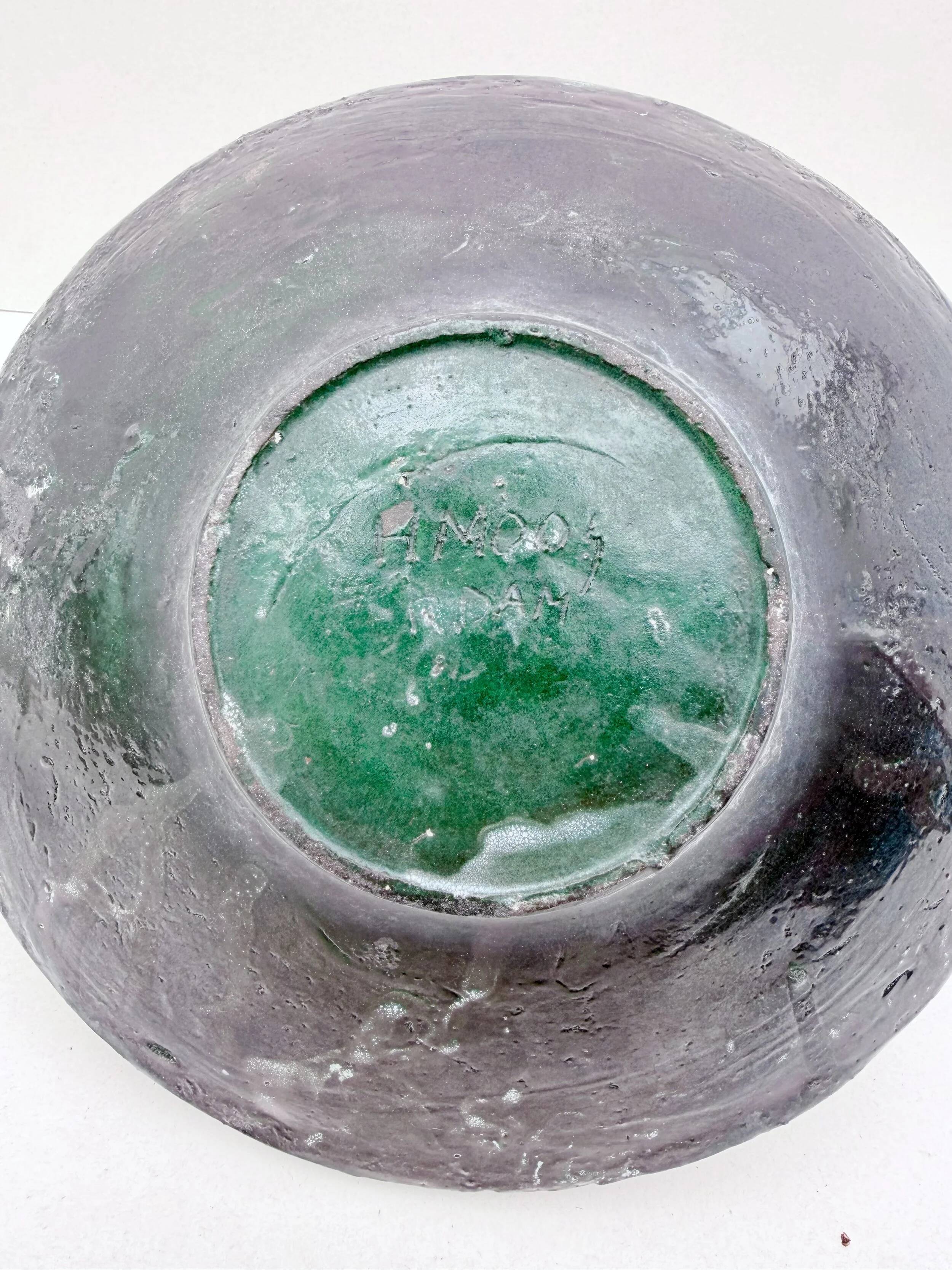 Ceramic flower vase signed, 1960