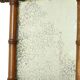 Antique Wooden Faux Bamboo Mirror France 40x34cm