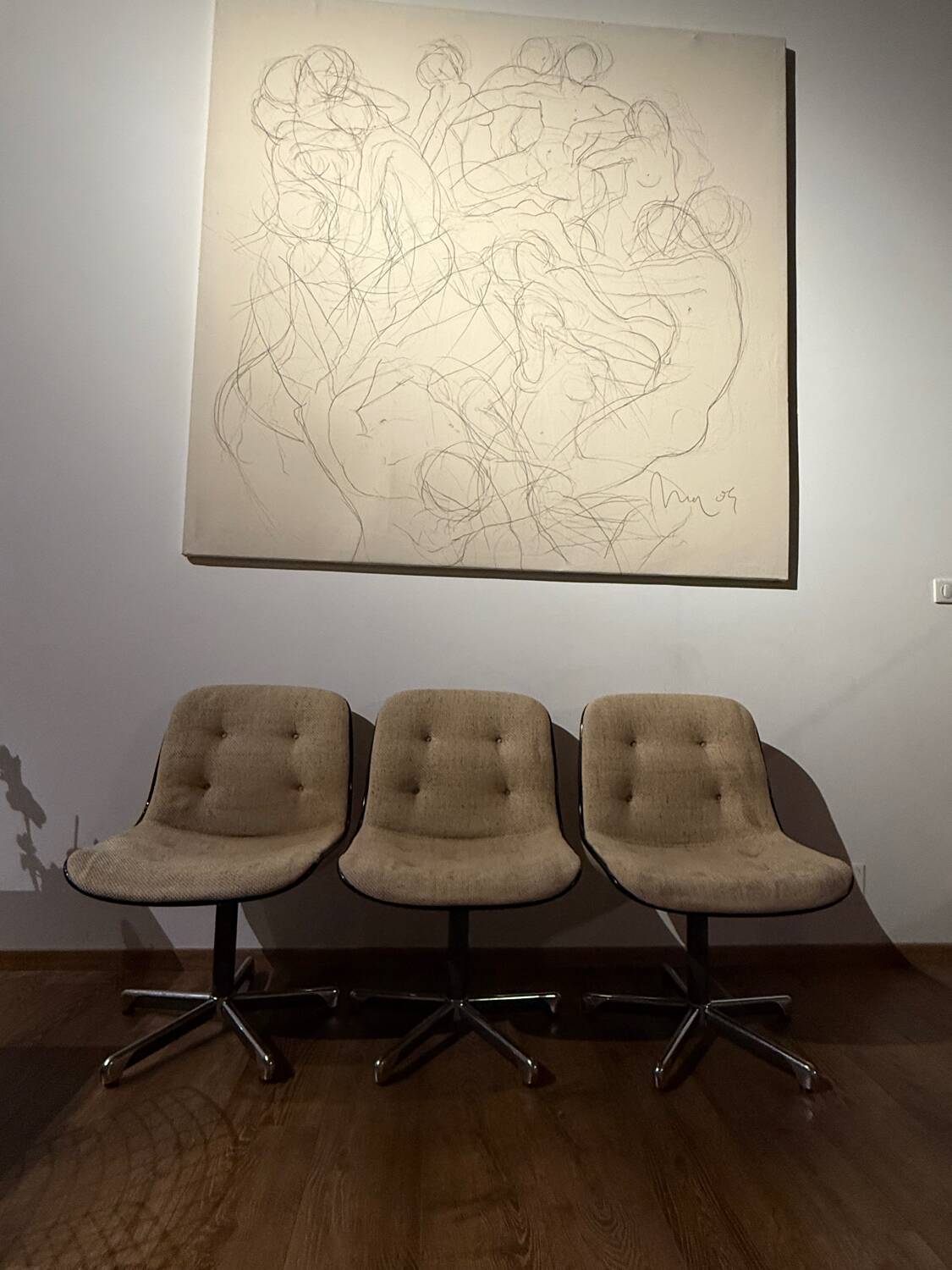 3 Pollock armchairs for Strafor
