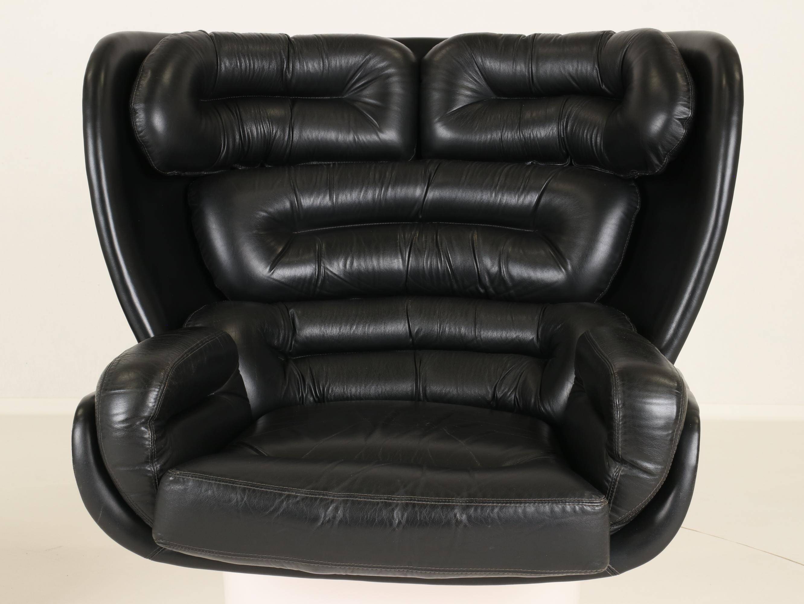 Elda Chair and Ottoman by Joe Colombo for Comfort, Italy, 1970s