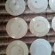 12 antique flat plates in ironstone