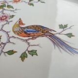 Vintage oval bird bird adorned Opalor dish