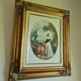 Classical painting gilded