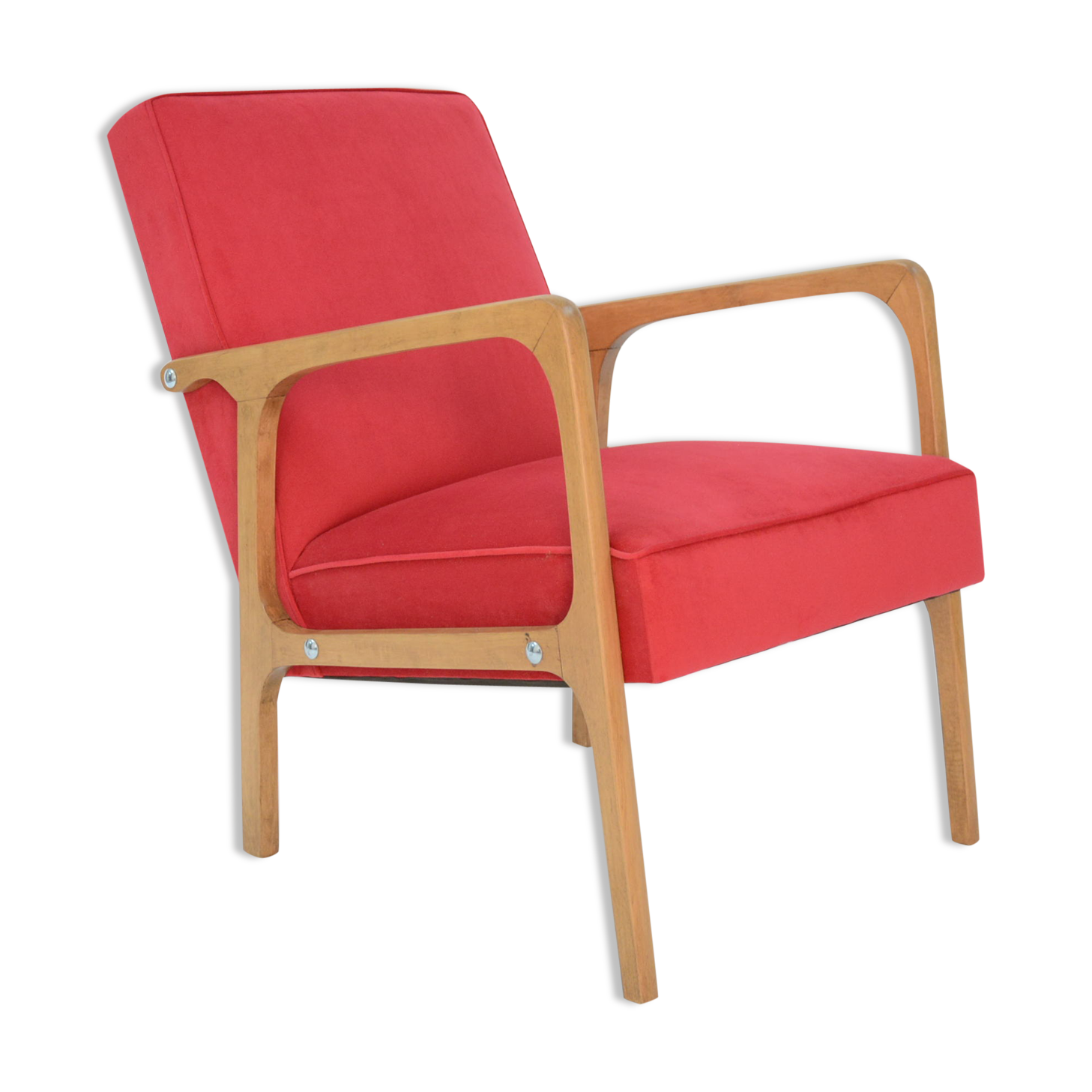 Fauteuil kadr framboise