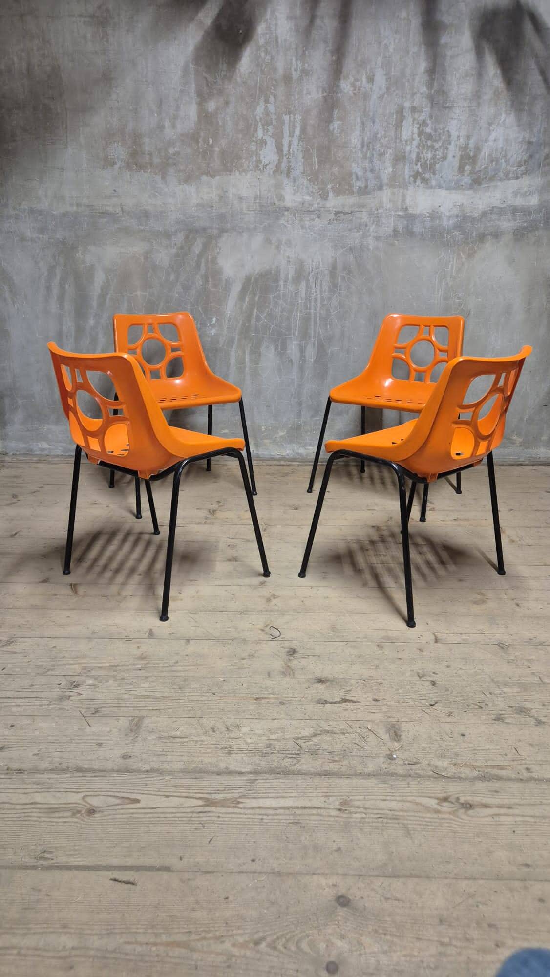 Space Age Garden Chairs, East Germany, 1970s — Set of 4