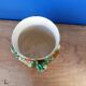 Old salins jar cover kitsch flower vase