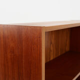 Bookcase with bar Scandinavian design 1980s