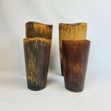 Set de 4 vases en céramique de style moderne du milieu du siècle Gunnar Nylund Rörstrand Suède