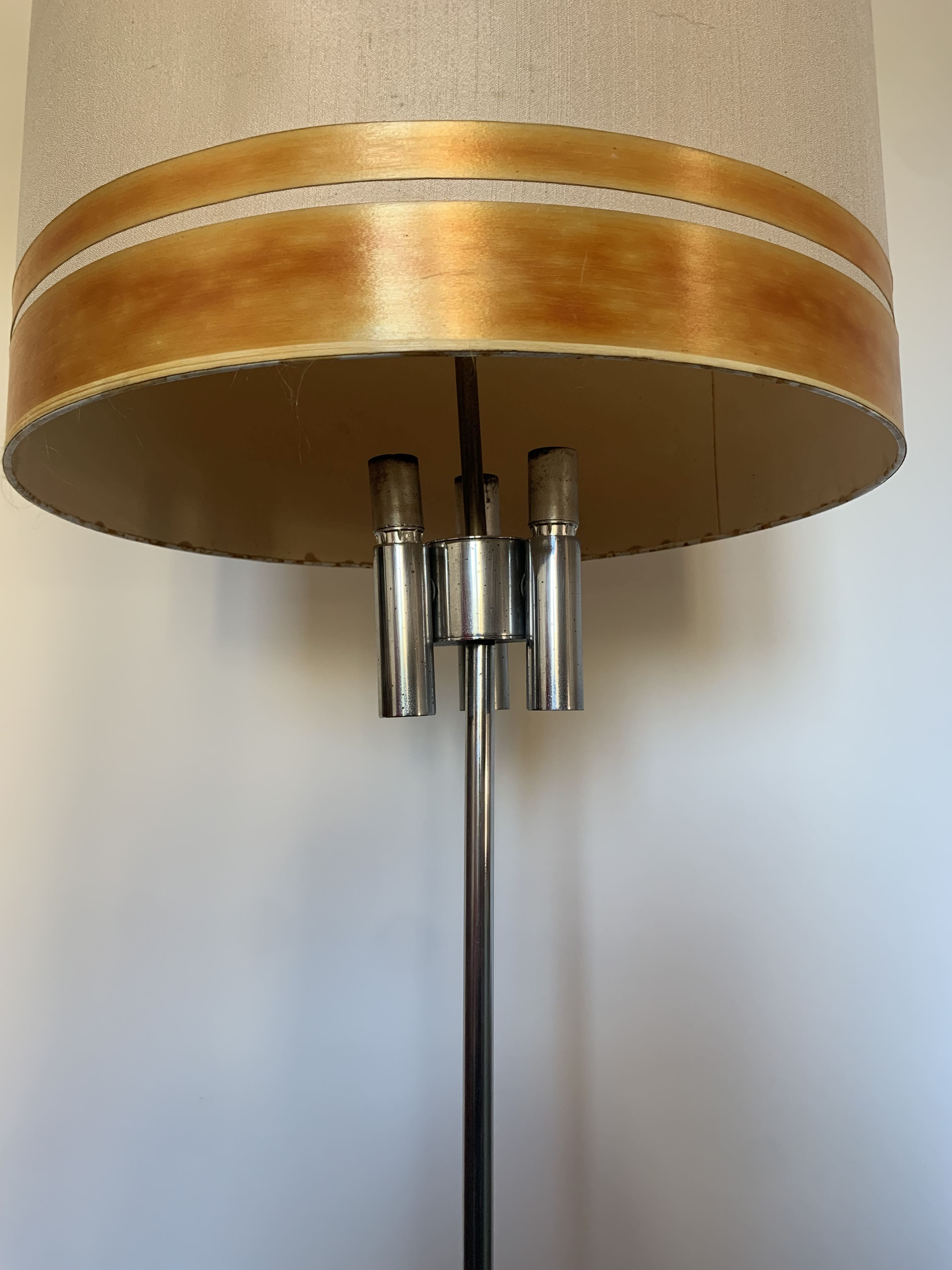 Vintage chrome floor lamp