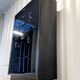 Vintage black Formica cabinet from the 60s