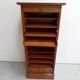 Vintage oak filing cabinet with roller shutter