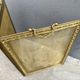Antique brass fireplace screen from the 19th century by Bouhon Frères.