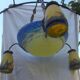 Art Deco glass paste chandelier