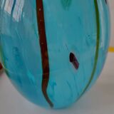 Vaas Meerkleurige en verre, style rétro, jaren 1980, Murano, italie