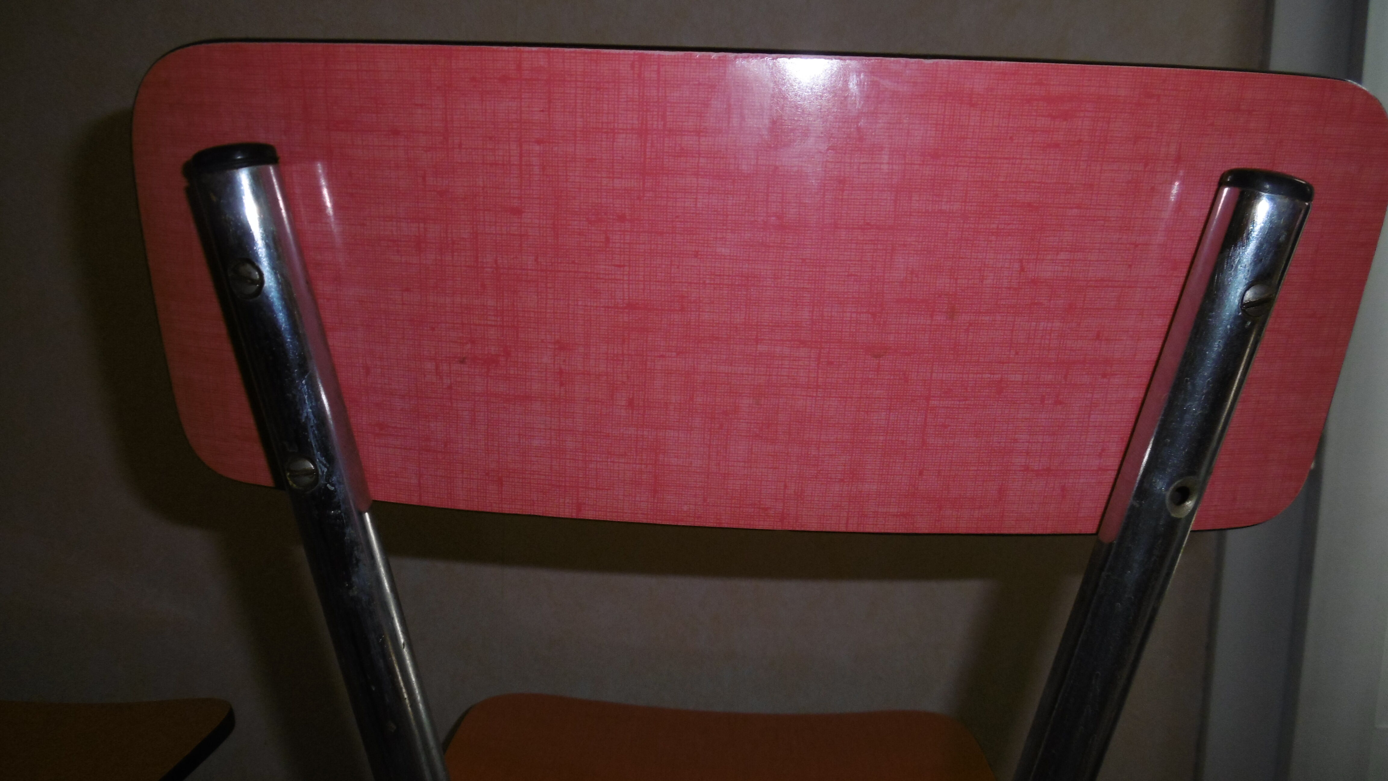 Set of 2 chairs in formica Red