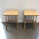 Pair of bedsides in rattan 60