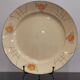 Old Terre de fer earthenware dish, hand painted