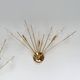 Set of 2 Italian wall lamps with glass spheres, 1970s