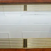 Handmade Gold Art Deco Style Wall Mirror by Lawson Glassworks