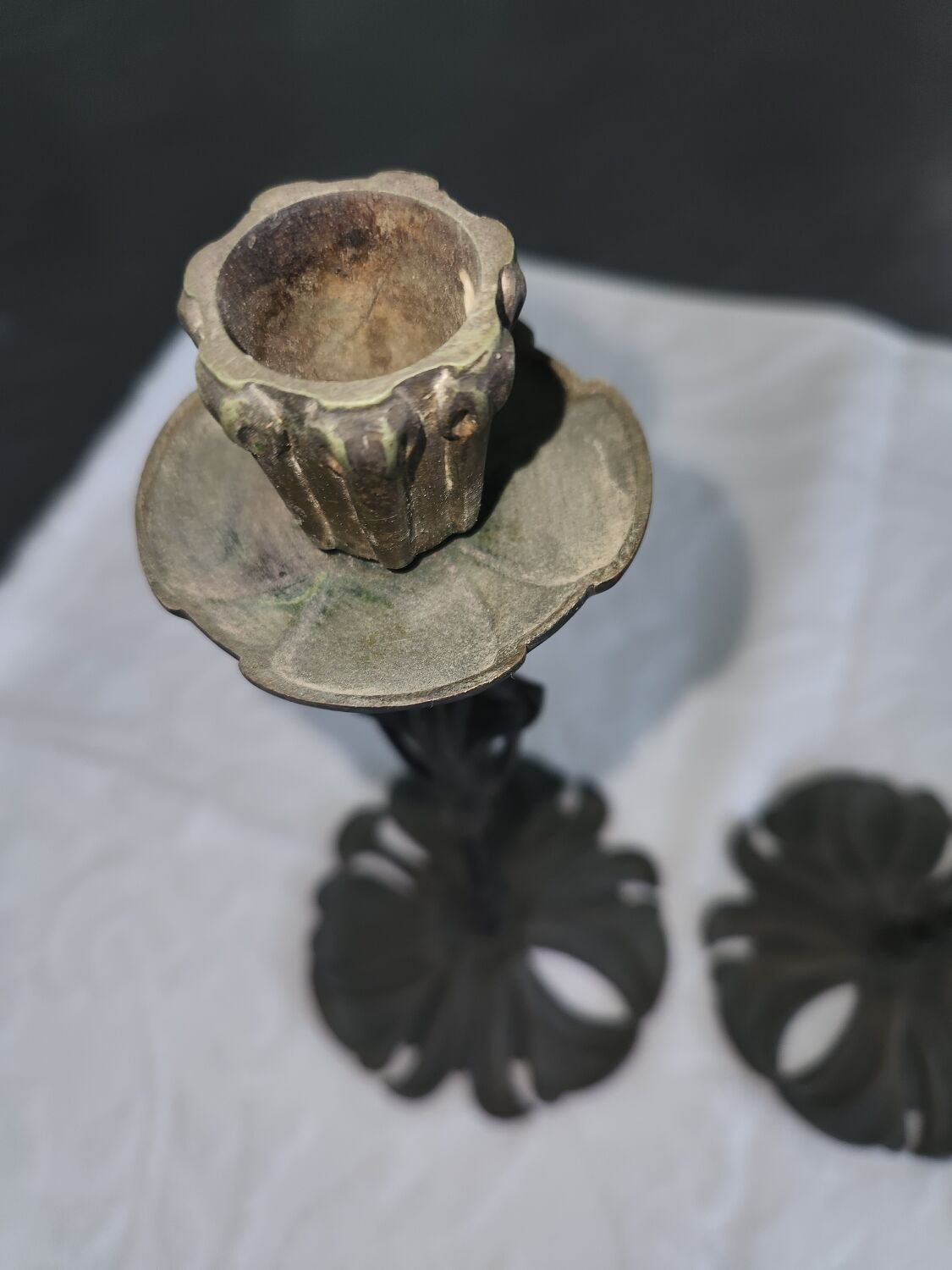 Pair of candlesticks Georges Le Feure 1901