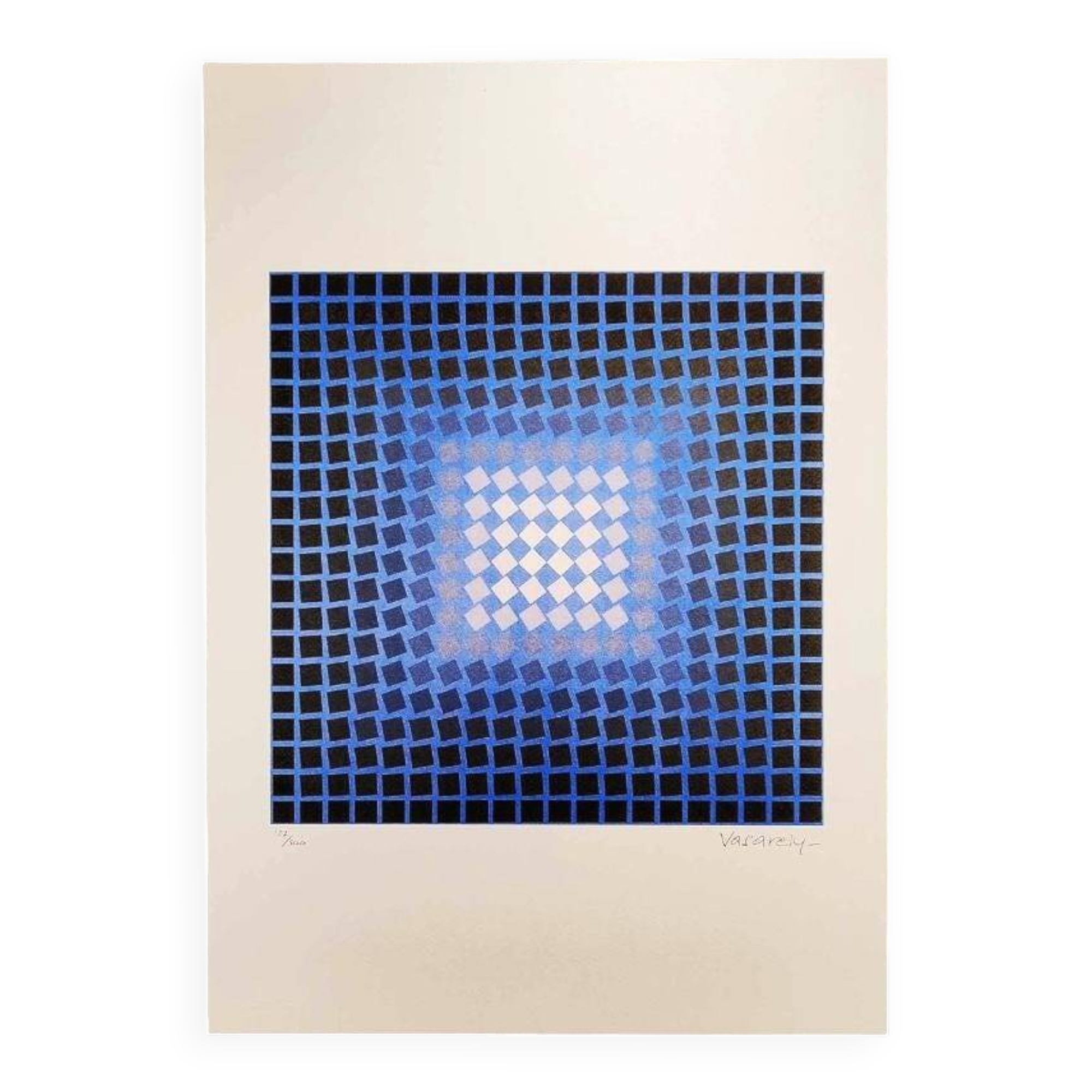 Lithographie de Victor Vasarely, édition limitée numérotée, années 1970
